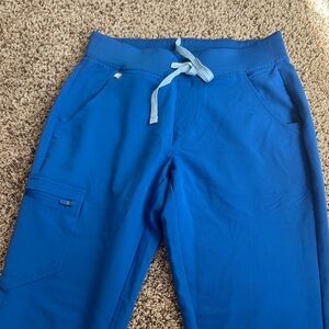 Bright Blue Drawstring Scrub Pants